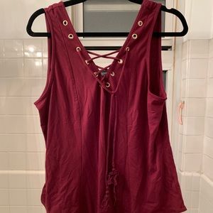 Burgundy Jumpsuit